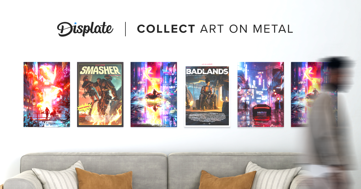 Poster Métallique Displate Cyberpunk 2077 | Meet The Mox