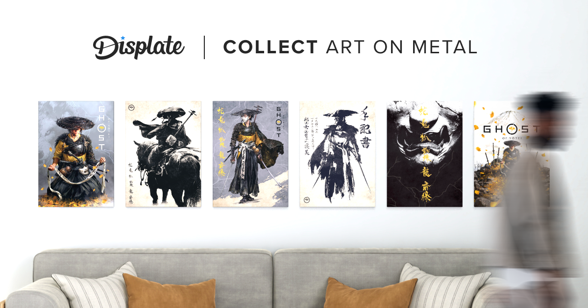 Ghost of Yotei 面頬 鍔 ペーパークラフト アートカード4種セット Ghost of Yotei 面頬 鍔 ペーパークラフト アートカード4種セット